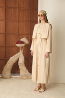 Hera Metal Button Detail Dress
