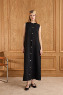 Hera Dress with Metal Button Detail