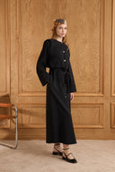 Hera Dress with Metal Button Detail