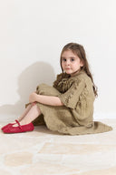 Fine Ruffle Detailed Skirt Set
