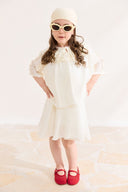 Fine Ruffle Detail Skirt Set