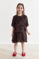 Fine Ruffle Detailed Skirt Set