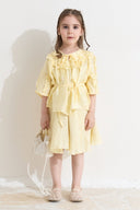 Fine Ruffle Detail Skirt Set