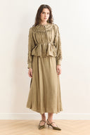 Thin Ruffled Skirt Set