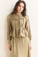 Thin Ruffled Skirt Set