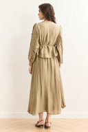 Thin Ruffled Skirt Set
