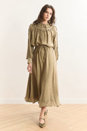 Thin Ruffled Skirt Set