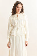 Fine Ruffled Skirt Set