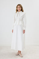 Shimmering Wide-Collar Gabardine Suit