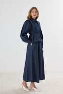 Sparkling Wide-Collar Gabardine Suit