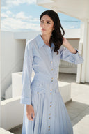 Izella Striped Dress with Pocket Detail