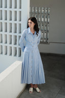 Izella Striped Dress with Pocket Detail