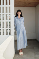 Izella Striped Dress with Pocket Detail