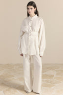 Jacquard Monotoc Double Pocket Trouser Set