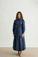 Jenny Balloon Skirt Denim Dress