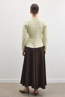 Jewel Peplum Glittery Knit Cardigan