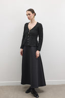 Jewel Peplum Simli Triko Hırka