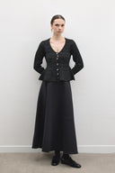 Jewel Peplum Simli Triko Hırka