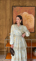 Jose Patterned Wrap Skirt Set