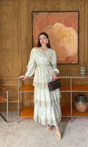 Jose Patterned Wrap Skirt Set