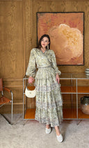 Jose Patterned Wrap Skirt Set