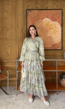 Jose Patterned Wrap Skirt Set
