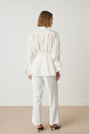 Shirt with Joseph Sleeve Accessory Detail
