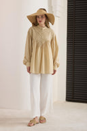 Juliette Pintuck Detailed Loop Shirt