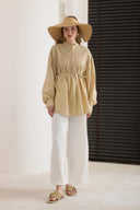 Juliette Pintuck Detailed Loop Shirt