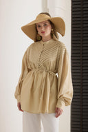 Juliette Pintuck Detailed Loop Shirt