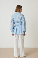 Kaitlyn Bow-Tie Dacron Shirt