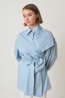 Kaitlyn Bow-Tie Dacron Shirt