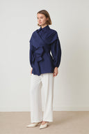 Kaitlyn Bow-Tie Dacron Shirt