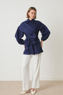 Kaitlyn Bow-Tie Dacron Shirt
