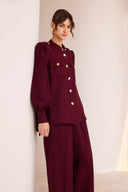 Kameron Button-Down Crepe Set