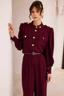 Kameron Button-Down Crepe Set