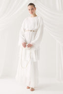 Tiered Chiffon Evening Dress