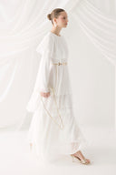 Tiered Chiffon Evening Dress