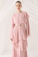 Tiered Chiffon Evening Dress