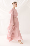 Tiered Chiffon Evening Dress