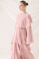 Tiered Chiffon Evening Dress