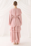 Tiered Chiffon Evening Dress