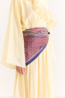 Belt-Detail Patterned Scarf