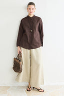 Belted Linen Shirt