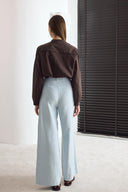 Kemerli Keten Basic Pantolon