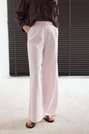 Kemerli Keten Basic Pantolon