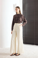 Kemerli Keten Basic Pantolon