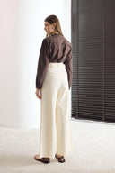 Kemerli Keten Basic Pantolon