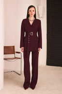 Kemerli Blazer Pantolon Takım
