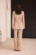 Belted Blazer Pant Suit